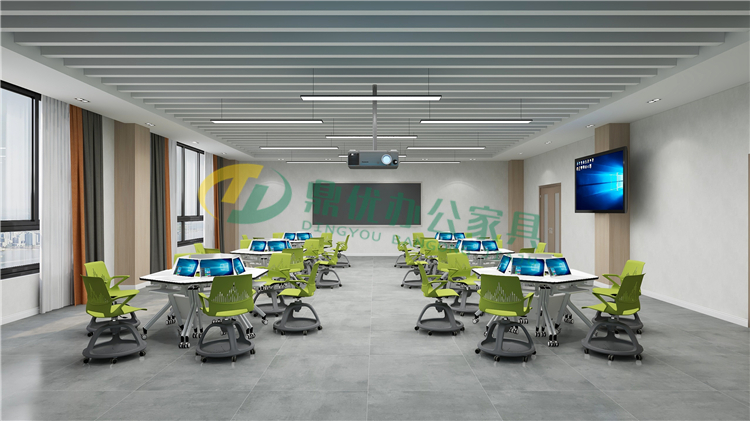 场合多用的智慧教室拼接桌椅